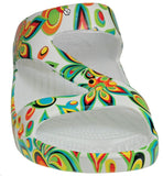 Dawgs Women's Loudmouth Z-Sandals - White Shagadelic