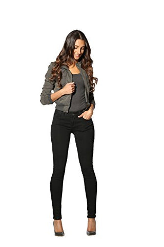 Rubberband Stretch Women's Skinny Jeans (Sarina/Black) - Size 30 (11/12)