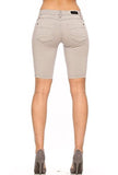 Rubberband Stretch Women's Bermuda Shorts (Sarina/Light Grey) Size 27(5/6)