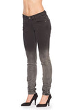 Rubberband Stretch Women's Skinny Ombre Jeans (Sarina/Gradient) - Size 28 (7/8)