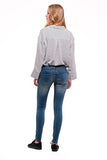 Rubberband Stretch Women's Skinny Jeans (Sarina/Lake Blue) Size 30 (US11/12)