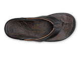 OLUKAI Hiapo - Mens Supportive Sandal Grey/Seal Brown - 8