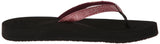 Reef Women's Star Cushion Sassy Sandal,Black/Berry,6 M US