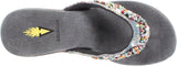 Volatile Women's Presto Wedge Sandal,Silver,8 B US