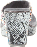 Volatile Women's Presto Wedge Sandal,Silver,8 B US