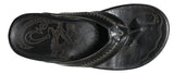 OLUKAI Men's MEA Ola Sandals, Black/Black, 12 M US