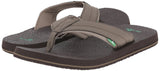 Sanuk Men's Beer Cozy 2 Flip-Flop Brindle 09 M US