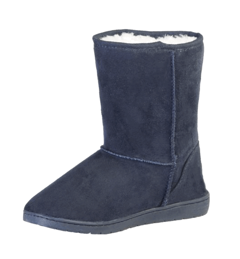 Womens navy top winter boots